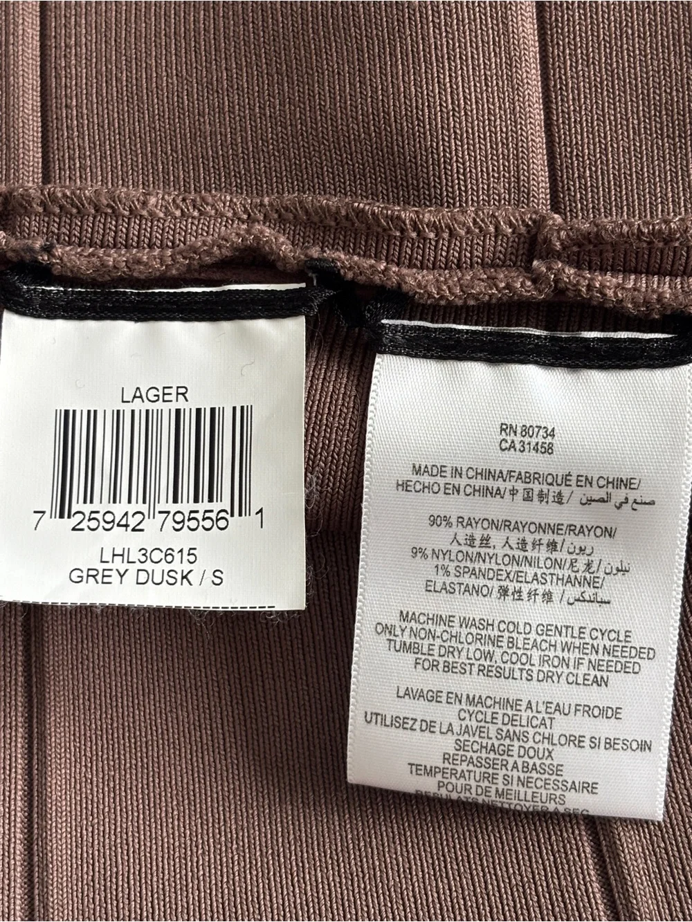 BCBGMaxAzria Bandage Pencil Skirt Grey Dusk Taupe Brown Bodycon Skirt Size Small - Picture 4 of 11